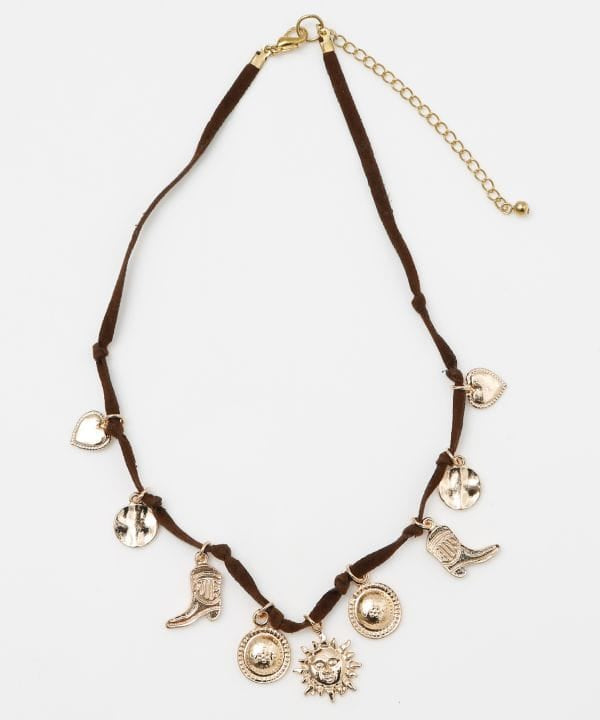 Eclectic Sun Heart Charm Necklace
