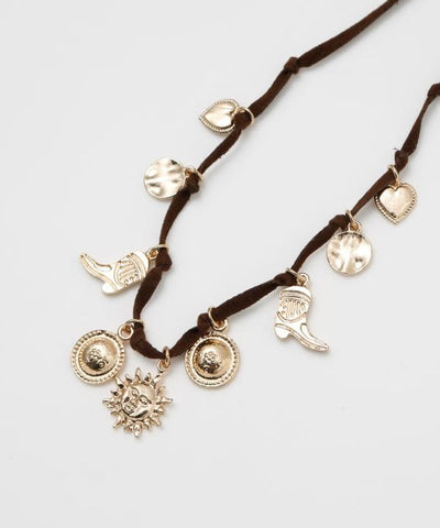 Eclectic Sun Heart Charm Necklace by AMINA - Ametsuchi