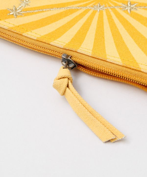 Zodiac Embroidered Flat Pouch by AMINA - Ametsuchi
