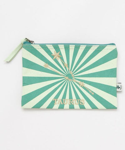Zodiac Embroidered Flat Pouch by AMINA - Ametsuchi