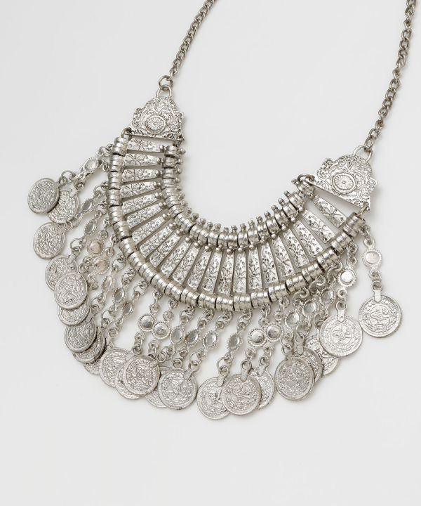 Nomadic Ethnic Statement Necklace
