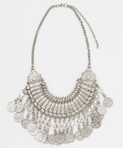 Nomadic Ethnic Statement Necklace by AMINA - Ametsuchi