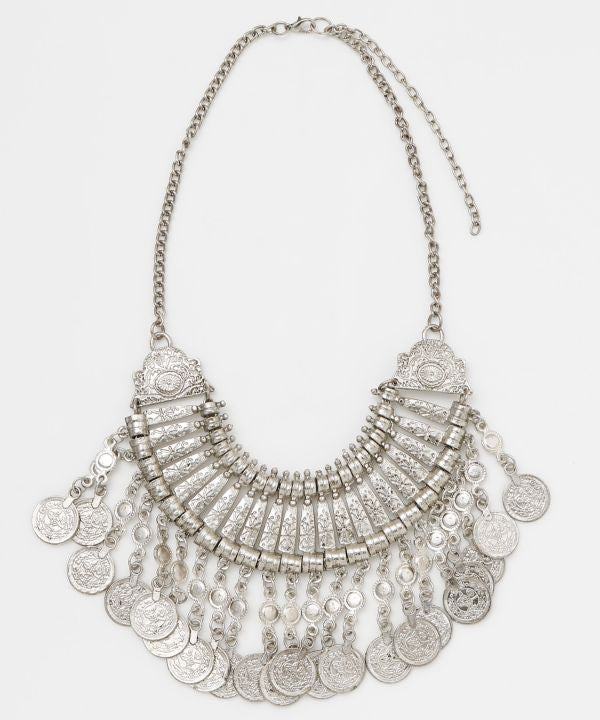 Nomadic Ethnic Statement Necklace