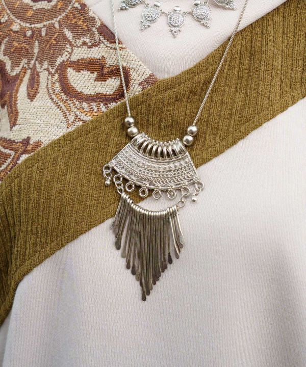 Nomadic Ethnic Statement Necklace