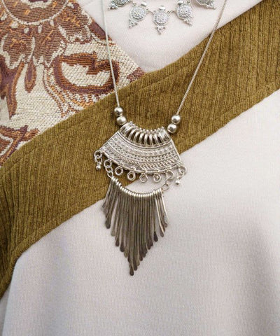 Nomadic Ethnic Statement Necklace