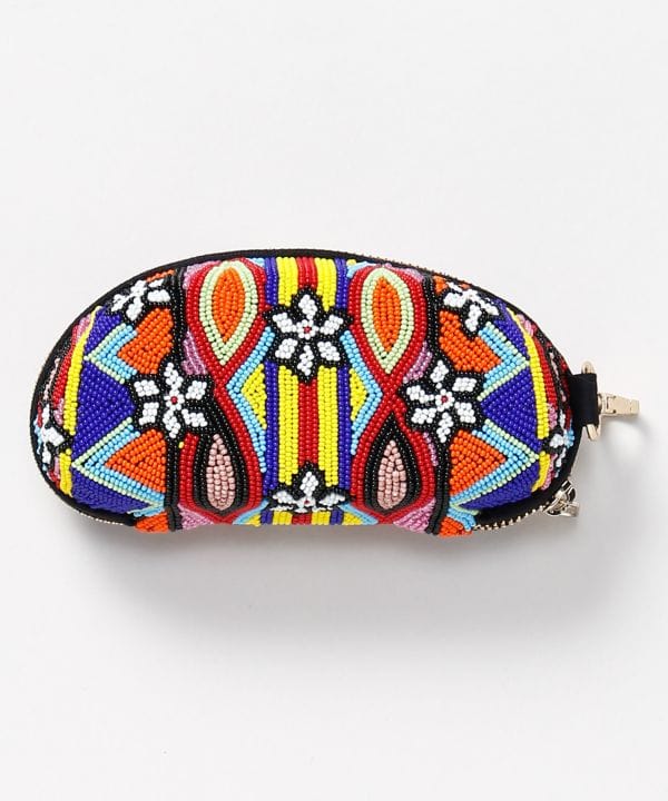 Beaded Geometric Eyeglass Case