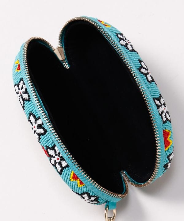Beaded Geometric Eyeglass Case by AMINA - Ametsuchi
