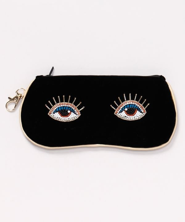 Glass Bead Embroidered Eye Pouch