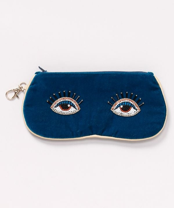Glass Bead Embroidered Eye Pouch