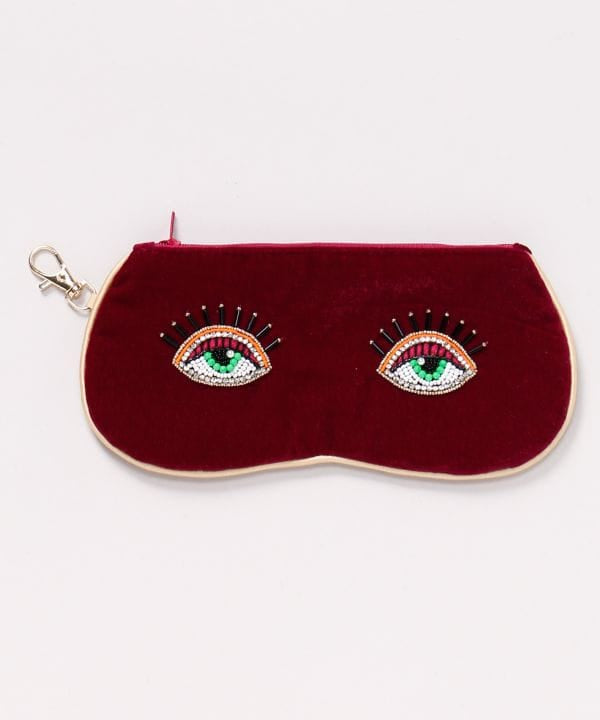 Glass Bead Embroidered Eye Pouch