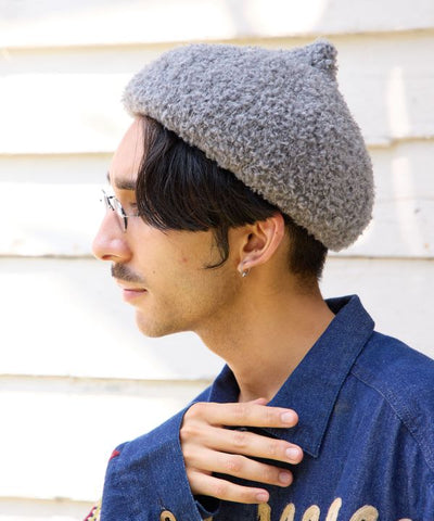 Pointed Fluffy Beret by AMINA - Ametsuchi