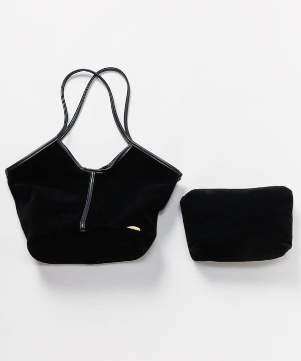 Faux Suede Tote Bag with Pouch by 欧州航路 - Ametsuchi