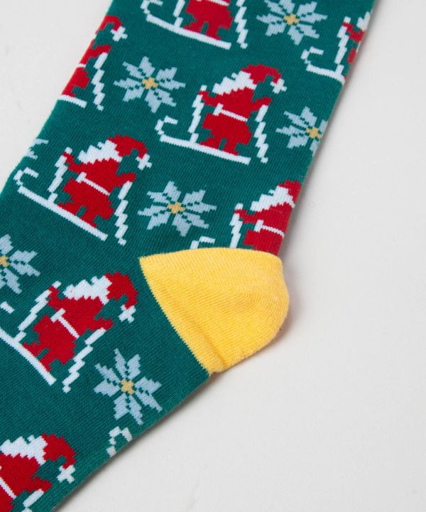 Santa Snowman Christmas Socks