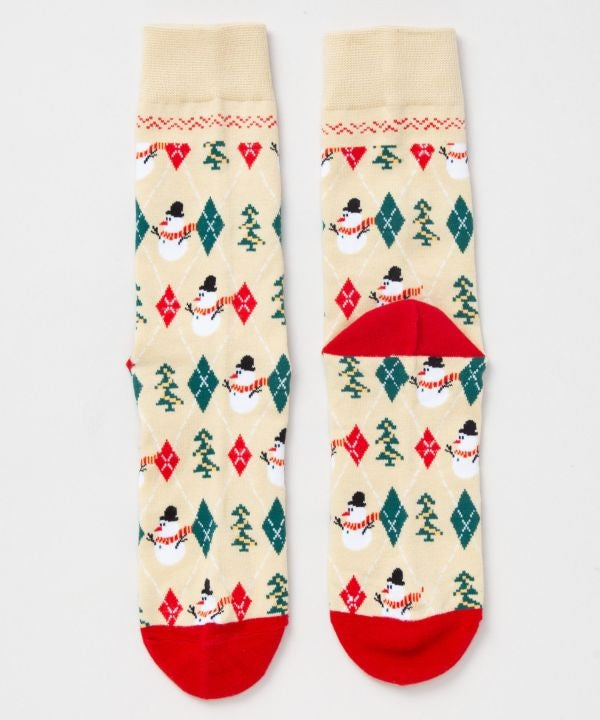 Santa Snowman Christmas Socks