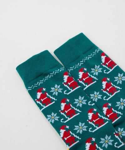 Santa Snowman Christmas Socks