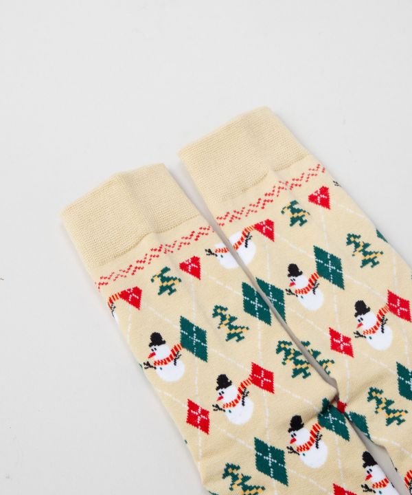 Santa Snowman Christmas Socks