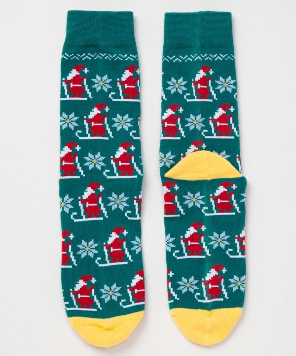 Santa Snowman Christmas Socks