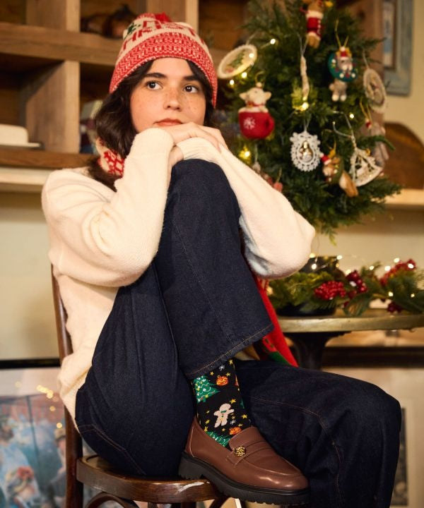 Santa Tree Gift Socks