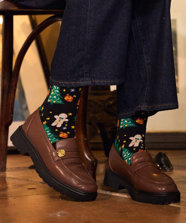 Santa Tree Gift Socks