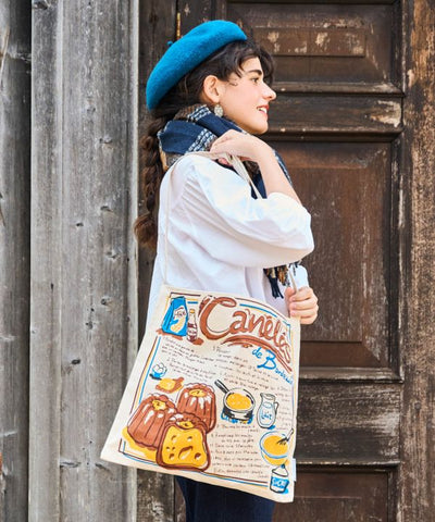 European Food Recipe Shoulder Bag