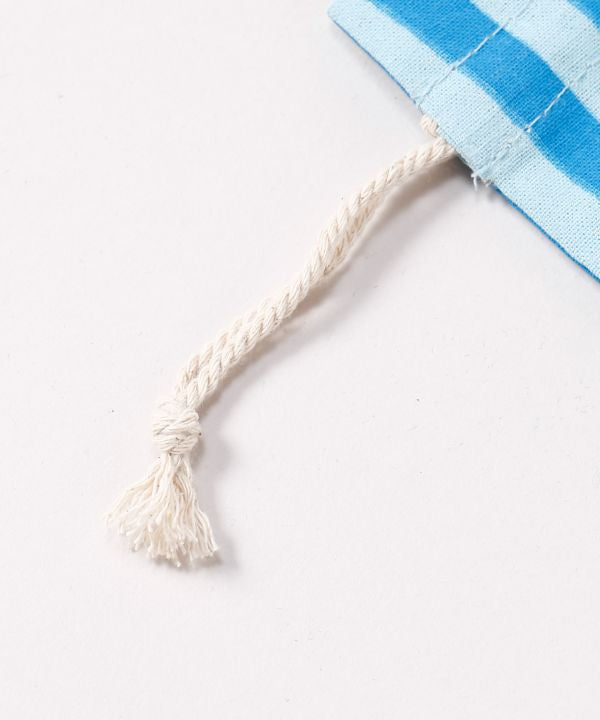 Christmas Embroidered Stripe Drawstring Bag - S by 欧州航路 - Ametsuchi