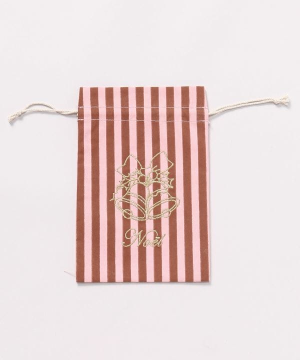Christmas Embroidered Snowman Drawstring Bag - M by 欧州航路 - Ametsuchi
