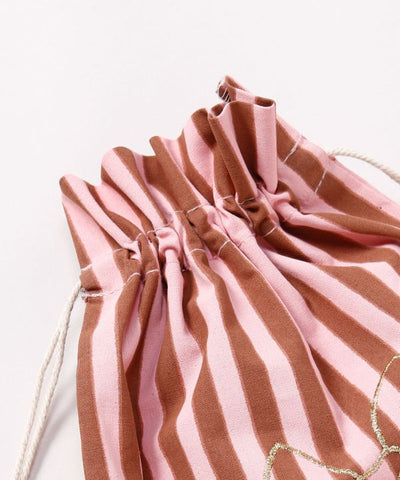 Christmas Embroidered Stripe Gift Bag - L by 欧州航路 - Ametsuchi