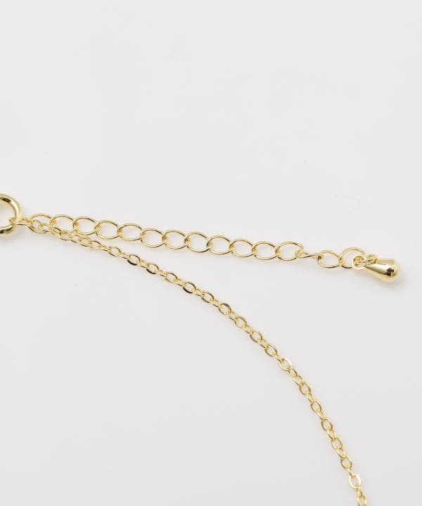Floral Teardrop Natural Stone Necklace
