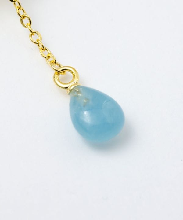 Floral Teardrop Natural Stone Earrings