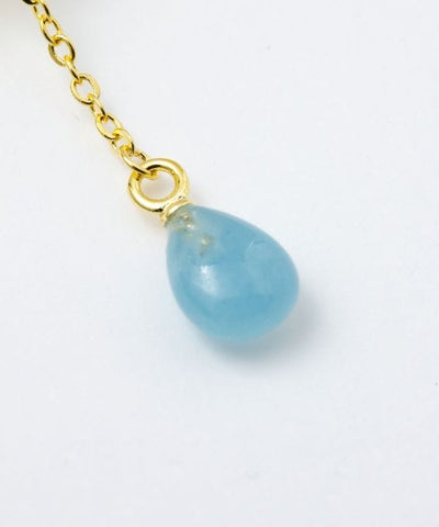 Floral Teardrop Natural Stone Earrings