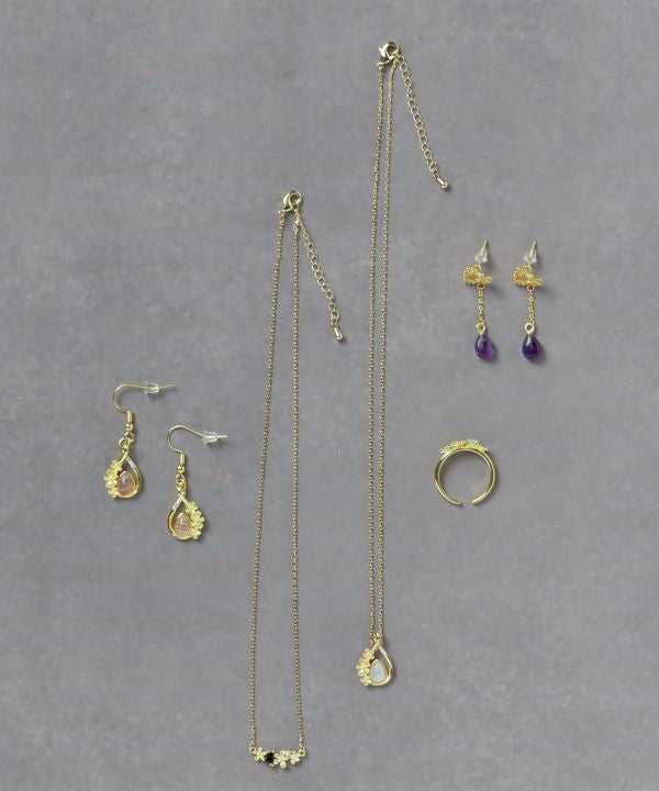 Petite Floral Natural Stone Necklace