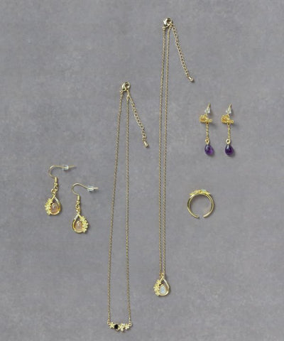Petite Floral Natural Stone Necklace