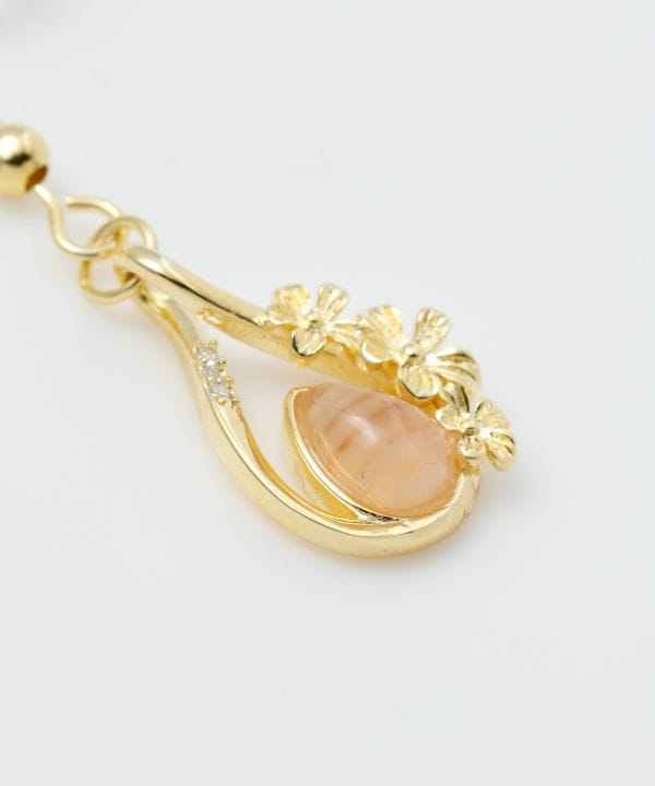 Petite Floral Natural Stone Earrings