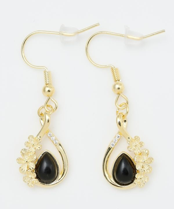 Petite Floral Natural Stone Earrings
