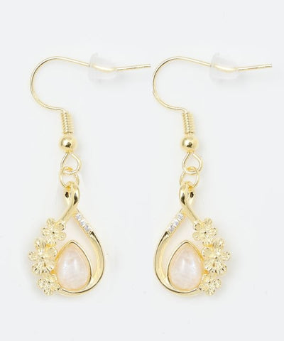 Petite Floral Natural Stone Earrings