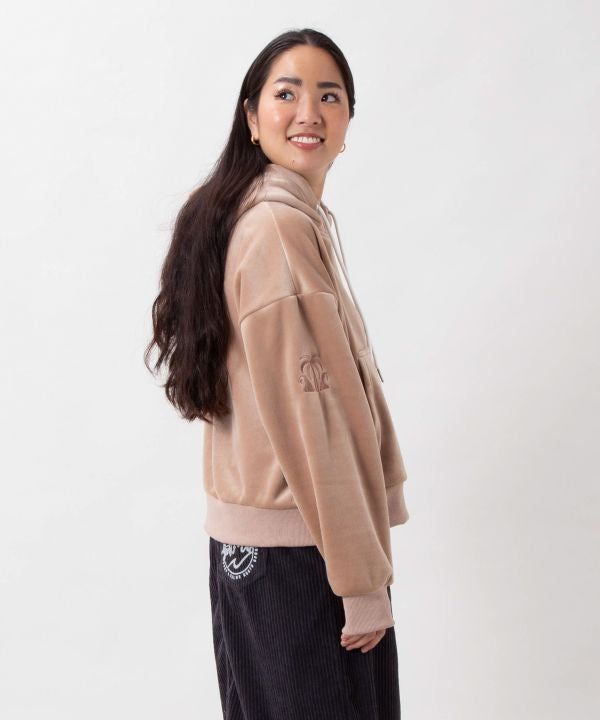 Soft Microfleece Relaxed Hooded Top - SURF＆Palms