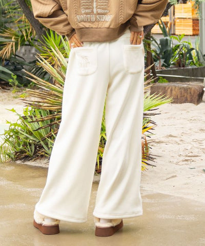 Soft Microfleece Wide-Leg Pants - SURF＆Palms