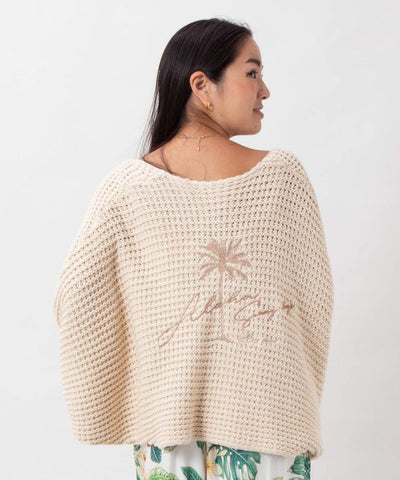 Chunky Knit Embroidered Cardigan Set