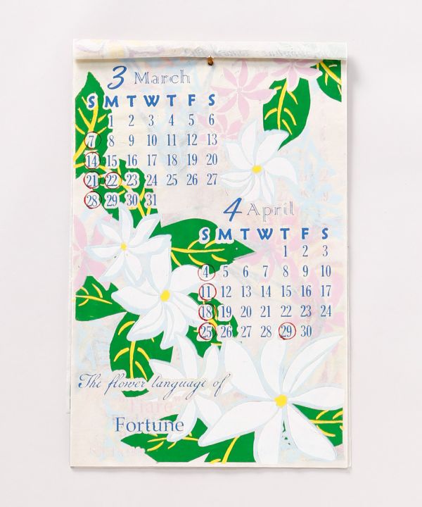 2027 Wall Calendar - HAWAIIAN FLOWER LANGUAGE