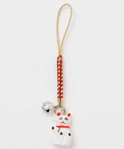 Maneki-Neko Bell Charm Strap
