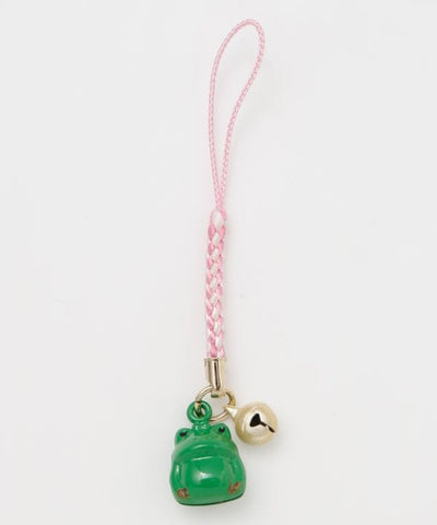 Lucky Frog Bell Charm Strap