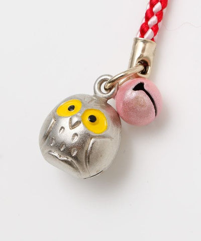 Lucky Owl Bell Charm Strap