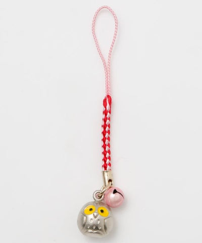 Lucky Owl Bell Charm Strap