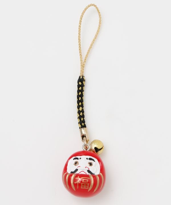 Daruma Bell Charm Strap by Kaya - Ametsuchi
