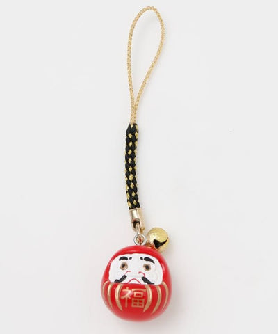 Daruma Bell Charm Strap by Kaya - Ametsuchi