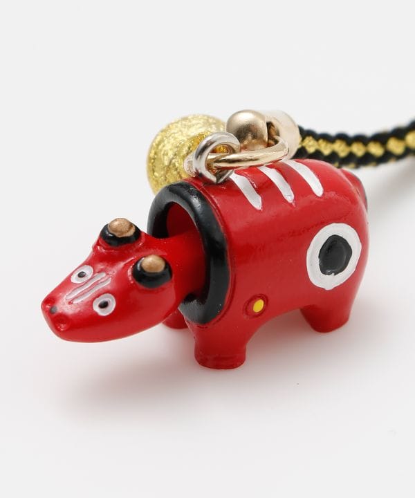 Akabeko Bell Charm Strap