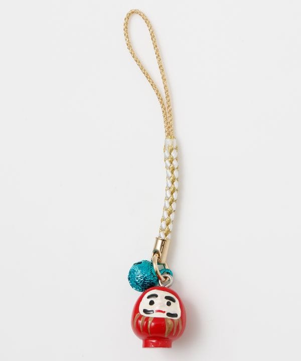 Japanese Daruma Bell Charm Strap
