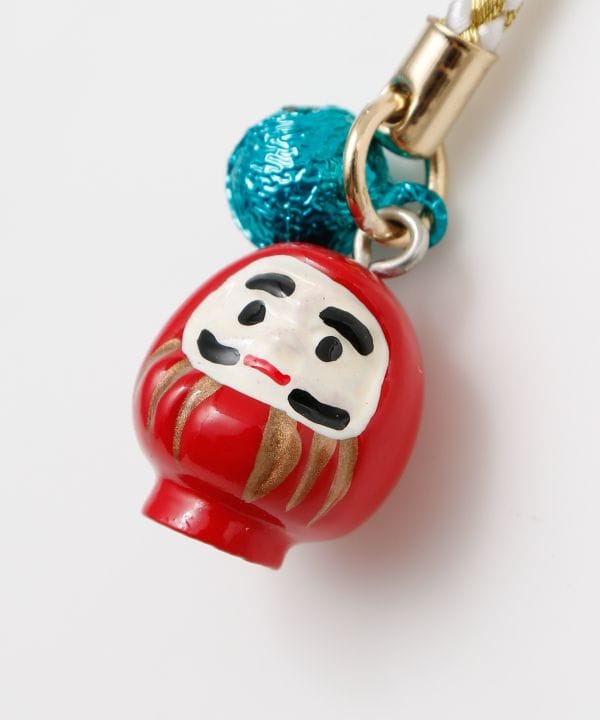 Japanese Daruma Bell Charm Strap