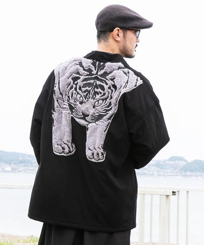 Japanese Animal Art Embroidered Haori by Kaya - Ametsuchi
