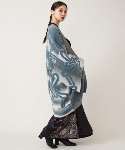 Kikumusubi Knit Kimono Cardigan by Kaya - Ametsuchi